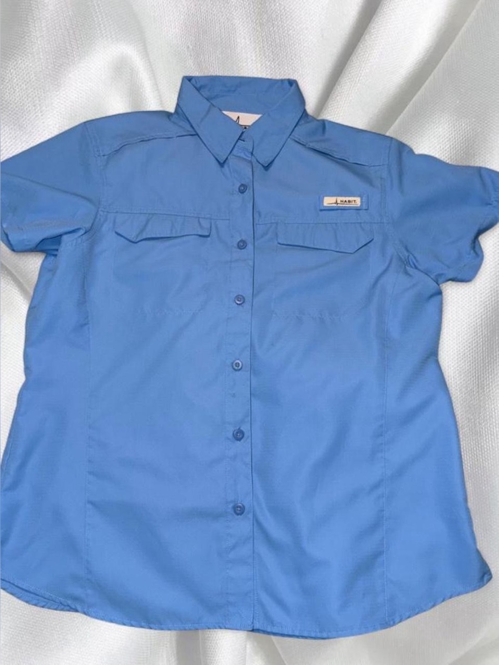 Habit Button-Down fishing Shirt in Light Blue